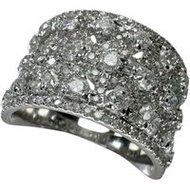 Size 12, 2.00ct Diamond Ring, 18K White Gold, 9.4g, Women's