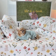 Cotton Number6 Bunny Bloom ชุดผ้าปูที่นอน 6 ชิ้น ลายดอกไม้และสัตว์น่ารัก ผ้าคอตตอนทอละเอียด