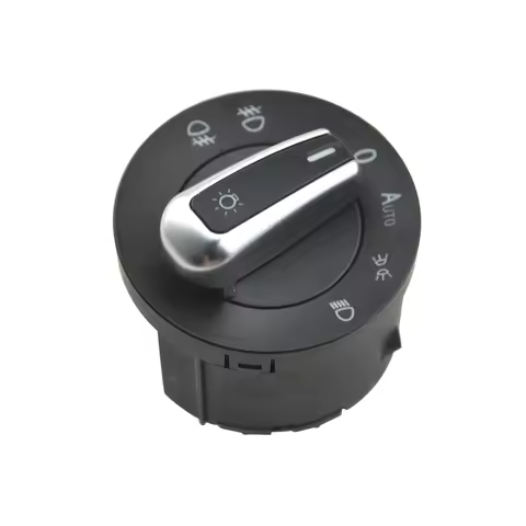 Chrome Headlight Fog Lamp Switch Fit For Volkswagen Scirocco 2009-2013 For Volkswagen Sharan 7N