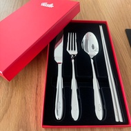 FISSLER |Gift Boxed 4pcs (Knife, Fork, Spoon and Chopsticks )