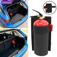 LOVETOUCH Car Fire Extinguisher Storage Mount Bag Dual-Side Adhesive for Equipment Secure D9E5