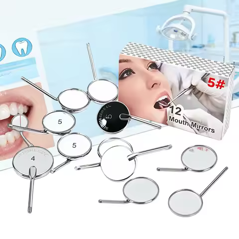 Dental Instrument Kit Stainless Steel Mouth Mirror Dental Mirror Dentistry Mirrors Dental Hygiene Eq