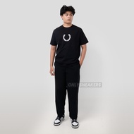 FRED PERRY LAUREL WREATH WHITE BLACK TEE FRED PERRY T SHIRT