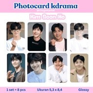 KDRAMA PHOTOCARD CONTENTS 8 PCS (2-sided glossy lamination) Kim Seon Ho, Park Bogum, Ji Chang Wook, 