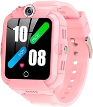 Pingo Track 4G Smart Watch for Kids Girls Boys - Kids Watch Phone with GPS Tracker, HD Camera, SOS, WiFi, Pedometer, Audio and Video Calling, Text - Smartwatch Children, T-Mobile Sim Only Pink