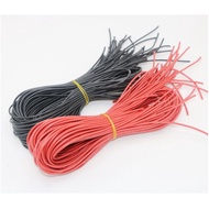 10meter/lot HQ wire silicone 14/16/18/20AWG 5M red+5M Black