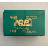 GP 12V 7.0AH PREMIUM Rechargeable Sealed Lead Acid Battery For Electric Scooter/Toys/Bike/Solar/Alarm/Autogate