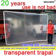 NO1 Transparent Trapal Waterproof transparent tarpaulin clear tarpaulin trapal makapal transparent t