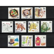 JAPAN 2023 WINTER GREETINGS ( OUTDOOR MOTIFS) 84 YEN COMP. SET OF 10 STAMPS IN FINE USED CONDITION