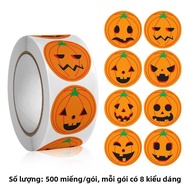 MENGMIAN | Nhãn Dán Trang Trí Halloween 500 Cái