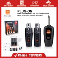 JBL UHF Wireless System, XLR Transmitter & 6.35mm Receiver, for Dynamic Microphone, Guitar, Audio Mi