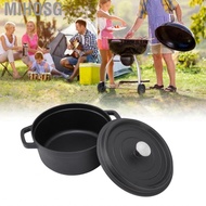 Mihosg Dutch Oven Pot  Uncoated Cast Iron for Kitchen