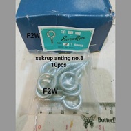 8 CLOSEHOOK NO. 8 EARRING SCREW NUMBER 8 CAPSTOCK SCREW NO.8 SCREW EYES