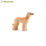 [Nikyushop] Educational Toys Display Miniature Animal Dog Afghan Hound Dog Animal Figure