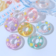 7PCS Transparent Swim Ring Resin Charms for DIY(9-348)