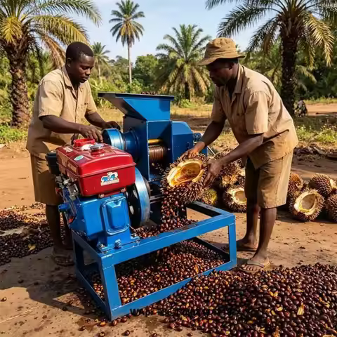 Factory Price Engine Palm Oil Press Machine Red Palm Oil Making Machine for Nigeria Ghana