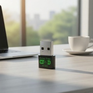 USB WiFi 6 Adapter AX300 Dual Band 2.4G/5GHz for Windows 7/10/11 High Speed  Penyesuai USB WiFi 6 AX