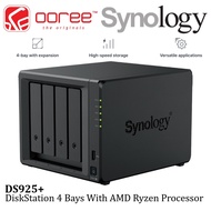 SYNOLOGY DS925+ NAS DISKSTATION 4 BAYS WITH 2 BUILT-IN 2.5GbE PORTS - DATA BACKUP HOME CLOUD NAS STO
