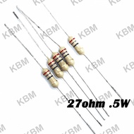 Resistor 27ohm 0.25W 0.5W 1W 2W 3W 5W 10W