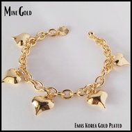 Bangkok 24K Gold Bracelet Korean 24K Gold Bracelet Fashion Bracelet 916 Gold Bracelet Women's Chain