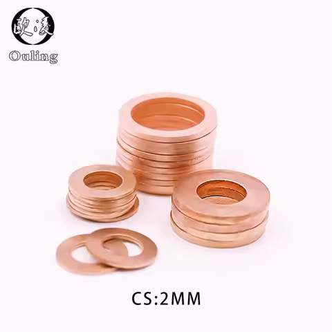 5Pcs DIN7603 M6 M8 M10 M12 M14 M16 M18 M20 T3 O Ring Gasket Sealing Copper Washer Boat Crush Washer 