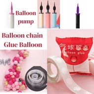 Pump Balloon Manual Balloon Air Pump Glue Balloon Balloon Chain 5 Meter Pump Balloon Clip Foil Ballo
