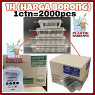 OPS-OP1H Benxon Plastic Tray (1ctn 2000pcs) /GO-1H Plastic Container/ Bekas Makanan OP1H/GO1H