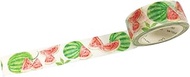 Wrapables Flowers and Greens Masking Tape, 15mm x 7m Watermelon Washi