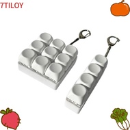 7TILOYSHOP Fidget Keychain, DIY Keyboard Keys Button Finger Keyboard Cap,  Keycap 4/9Keys Relief Str