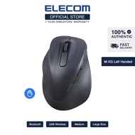 ELECOM Silent Mouse For Left-handed/'M-XG Series'/USB Wireless Connection/Bluetooth Connection/ Larg