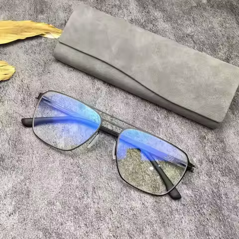 Germany Brand Designer Berlin No Screw Eyeglasses Men Prescription Women Lightweight Oval Business M