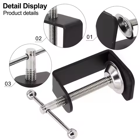 C Shape Table Mount Clamp Clip For Fittings Metal Microphone Stand Microphone Stand Eye Protection T