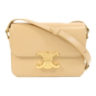 CELINE 牛皮皮革Teen Triomphe金扣肩背袋