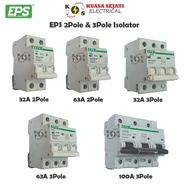 EPS 32A, 63A, 100A 2Pole ~ 3Pole Isolator / Main Switch