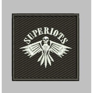 HP-R76 SUPERIOTS LOGO PATCH PUNK MUSIC EMBROIDERY ACCESSORIES BET/ EMBLEM