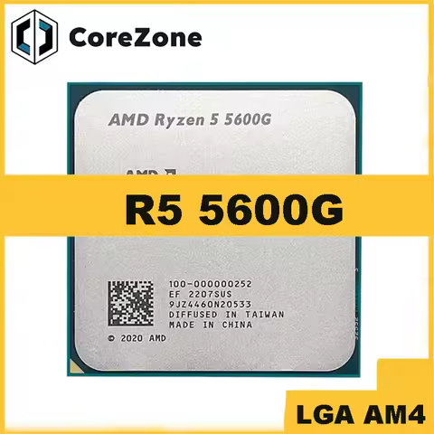 Ryzen 5 R5 5600G 3.9GHz 6-Core 12-Thread 65W CPU Processor LGA AM4