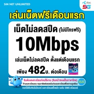 (เล่นฟรีเดือนแรก) ซิมเทพ Dtac เล่นเน็ตไม่ลดสปีด ความเร็ว 30Mbps (ใช้ฟรี DTAC wifi max speed แบบไม่จำ