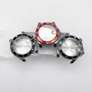 SUB Watch Case Substitute Black Green Water Ghost Stainless Steel Case Mechanical Watch Assembly Acc