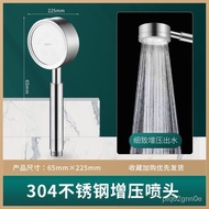 superior productsErmo304Stainless Steel Strong Boost Shower Head Set Bathroom Single Handheld Wine Bath Shower Shower
