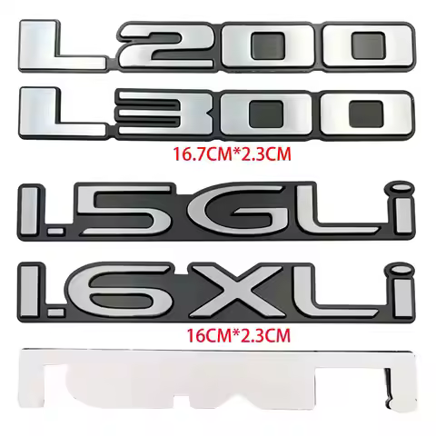 3D ABS (Plastic) L200 L300 1.5GLi 1.6XLi Emblem Badge Decal Nameplate Sticker for Mercedes MITSUBISH