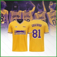 NS1 LE SSERAFIM jersey SAKURA KIM CHAEWON HUH YUNJIN KAZUHA HONG EUNCHAE summer T-shirt Anime Short 