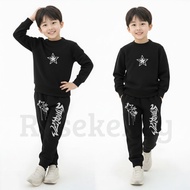 Boy's Suit Sweater Set Jogger Pants with Skena Star Pattern Ages 3-14 Years Kids Set Clothes Girl