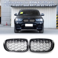 BMW F25 X3 F26 X4 Front grill Diamond Grille X3 X4 accessories