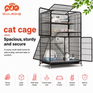 Dulepig 4-tier cat cage Thickened cage Large space suitable for 1-5 cats Large cat cage sangkar kuci