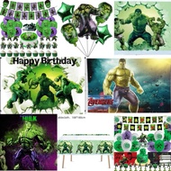 [Ready Stock]Superhero Hulk Happy Birthday Party decoration supplies