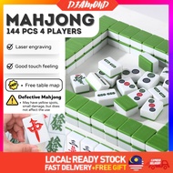 Mahjong Set Mahjong Game 4 Players Mahjong Majong Set 144 Tiles  Mahjong Permainan 4 Pemain 麻将 四人麻将