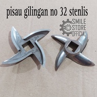 pisau gilingan no 32 ninja stenlis gilingan daging pelet