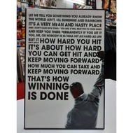 Rocky Balbao Quotes Frame Plaque