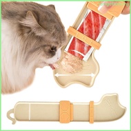 RAN 3PCS Cats Treat Stick Squeezer Practical Cats  Dispenser  Feeder Squeezer