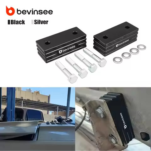 BEVINSEE Aluminum Hood Vent Space Riser Spacer Kit for Jeep Cherokee XJ 1984-2001, Car Accessories